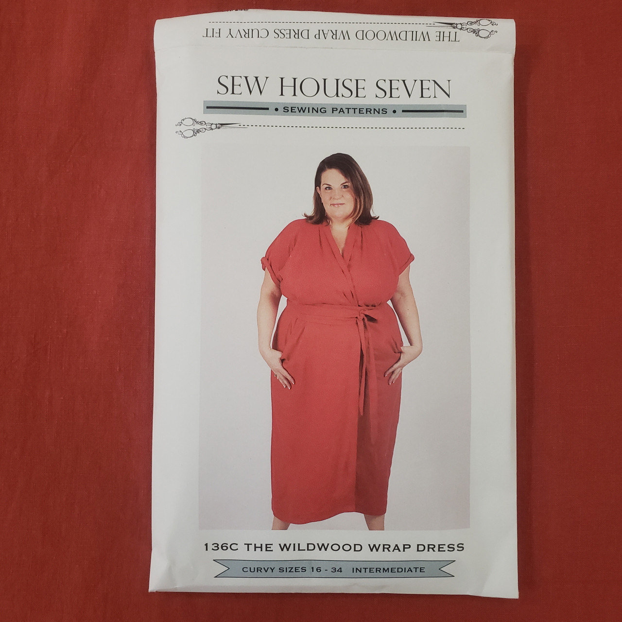 Wildwood Wrap Dress Curvy Sizes (sizes 16-34) - Sew House Seven